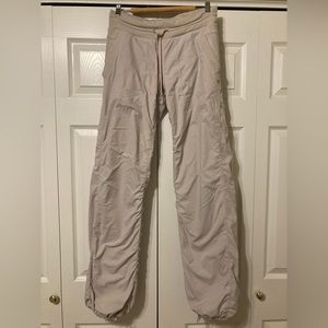 LULULEMON Dance Studio Pants! Good, used condition! (PALE purple/pink.)